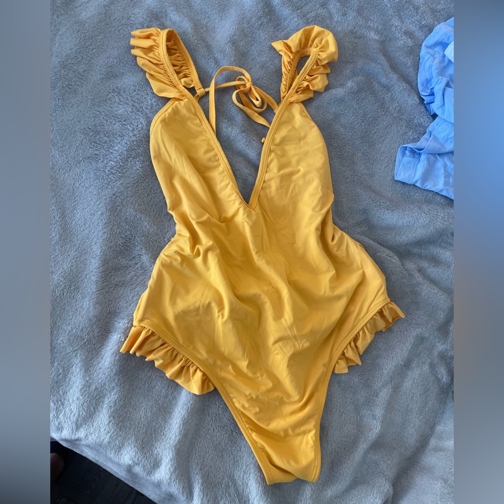 Sexy plunge top one piece